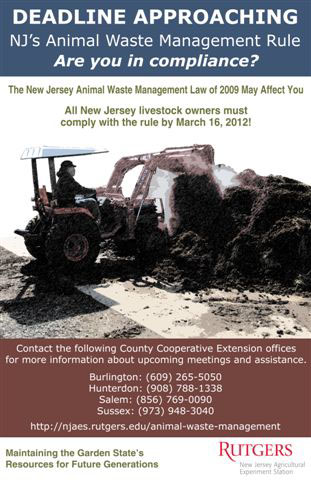 Photo of animal waste reminder poster Photo of animal waste reminder poster