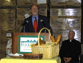 Photo of Governor Corzine at Community FoodBank in Hillside