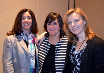 Photo of the NJDA's Rose Tricario and Jennifer Zeligson with Tanya Steel