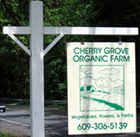 Photo of Cherry Grove Organic Farm sign