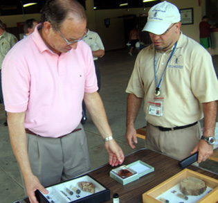 Photo of Secretary Fisher and Paul Kurtz at Cheesequake State Park