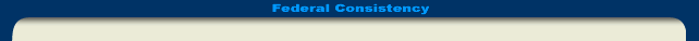 Federal Consistency