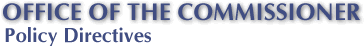 Policy Directives