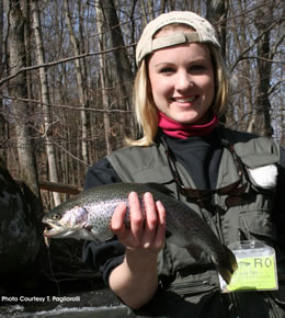 Angler with trout