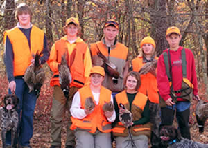 Youth pheasant hunters