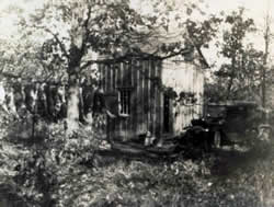 Warden camp with deer