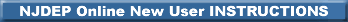 NJDEP Online New User INSTRUCTIONS