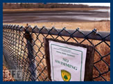 photo-reservoir closed for swimming due to drought