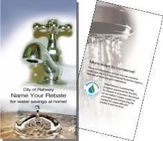 photo-student sign above water saving devices