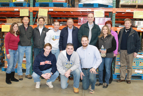 Commissioner Considine and DOBI Volunteer at The FoodBank of Monmouth & Ocean Counties 
