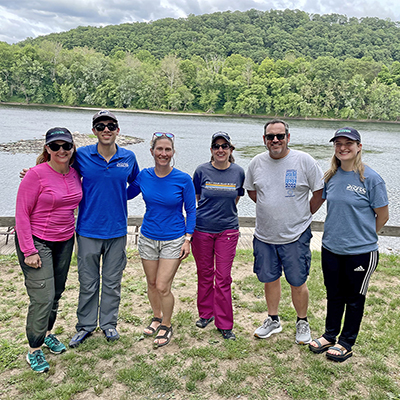 DRBC staff on the Delaware River Sojourn. Photo by the DRBC.