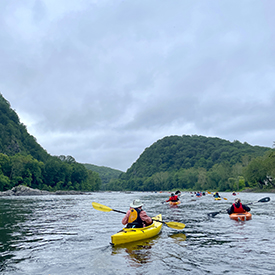 The Lower Delaware River offers gorgeous scenery even in its suburban geography. Photo by the DRBC.