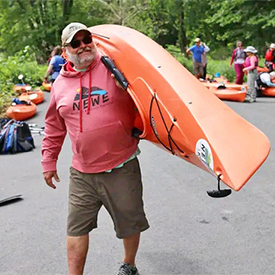The Sojourn is ever appreciative of our livery Northeast Wilderness Experience (NEWE). Thank you for all you do! Photo courtesy of the Delaware River Sojourn.