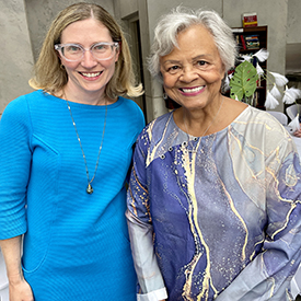 DRBC's Beth Brown (L) and U.S. Congresswoman Bonnie Watson Coleman (NJ-12). Photo by the DRBC.