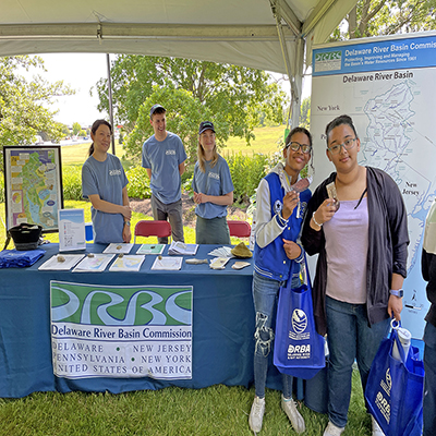 DRBC staff participate in the DRBA's World Environment Day Celebration. Photo by the DRBC.