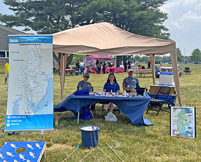 DRBC staff at the Juneteenth Celebration in Mercer County Park. Photo by the DRBC.
