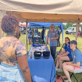 Staff enjoyed engaging with attendees, talking about their connections to the Delaware River. Photo by the DRBC.