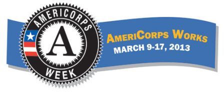 Logo for AmeriCorps week 2013.