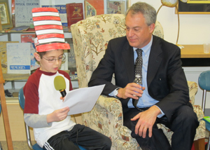 Acting Commissioner Cerf Reading to Children