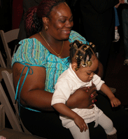 Tia Shaw and daughter Ky-Mani Shaw, of Robbinsville, Mercer County