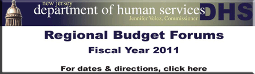 Regional Budget Forums button to click for dates and directions