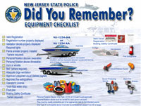 Download the New Jersey State Police - Marine Services Bureau - Did You Remember? Poster - PDF