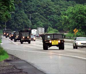 50th MSB take convoy to location