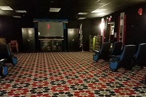 The movie theater in Vineland Memorial Home