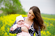 mom and baby