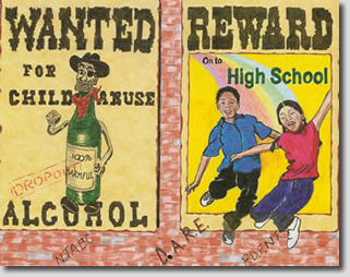 2003 Grand Prize Winning Drawing by Nicole Battaglia, Burnet Middle School, Union, Union County