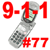 9-1-1 And #77 Emergency Message for Wireless Calls Graphic