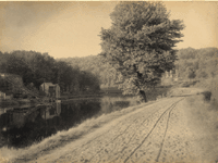 "Canal West of Lock 12 East, near Boonton." [looking west]