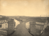 "The Canal at Rockaway, looking North East." [possibly looking northwest]