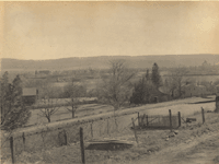 "Hackettstown, looking South from the Canal." [looking southeast]
