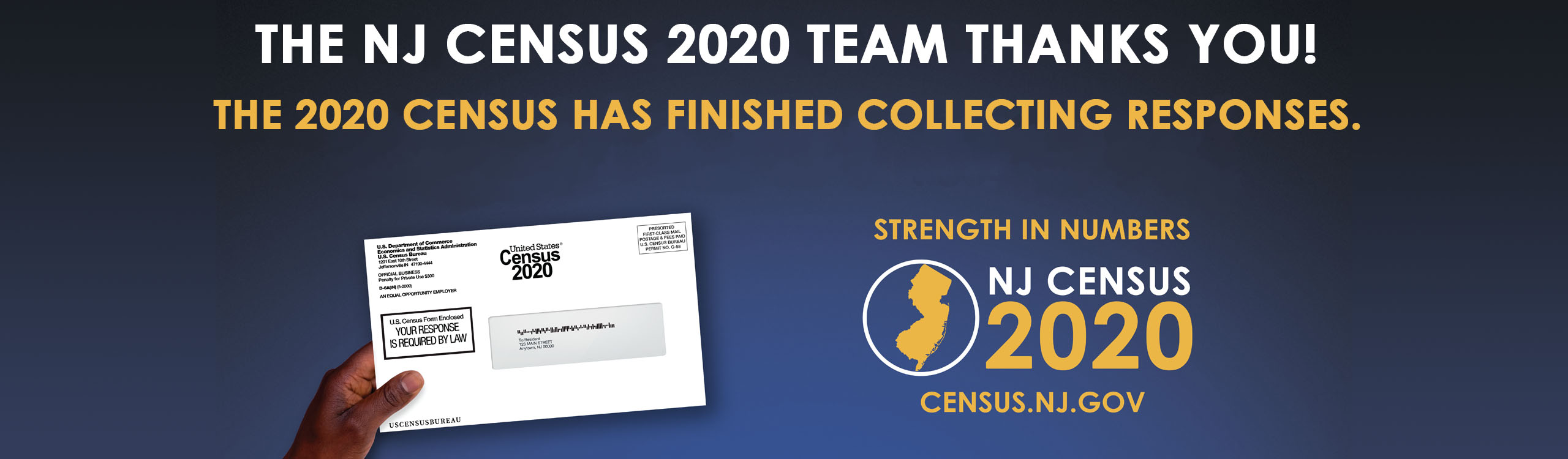 The NJ Census 2020 Team Thanks You!