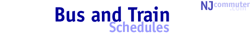 bus and train schedules graphic