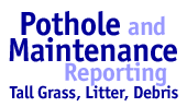 pothole and maintenance reporting graphic