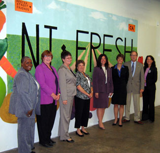 Photo of state food bank directors with the cabinet officials