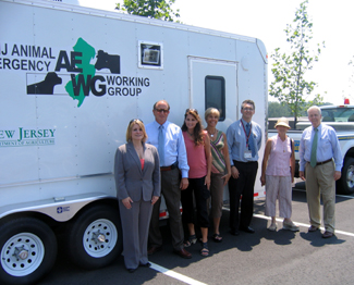 Photo of Secretary Fisher and Representatives of Bergen and Hudson Counties