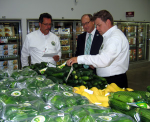 Photo of Dominic Viglione, Secretary Fisher and Doug Johnson