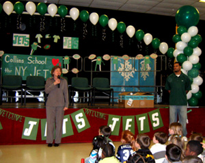 Photo of Janet Renk and Stacy Tutt at Collins School