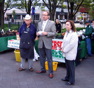 Photo of Jim Matarazzo, Secretary Fisher and Gloria Rodriguez