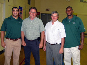 Photo of Kenwin Cummings, Peter Melick, Mayor Hoffman, and Marcus Henry