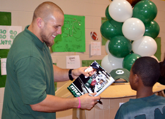 Photo of Josh Baker during the Eat Right, Move More program