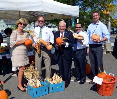 Photo of officials at the Toms River Farmers Market