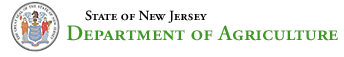 State of New Jersey Department of Agriculture title graphic