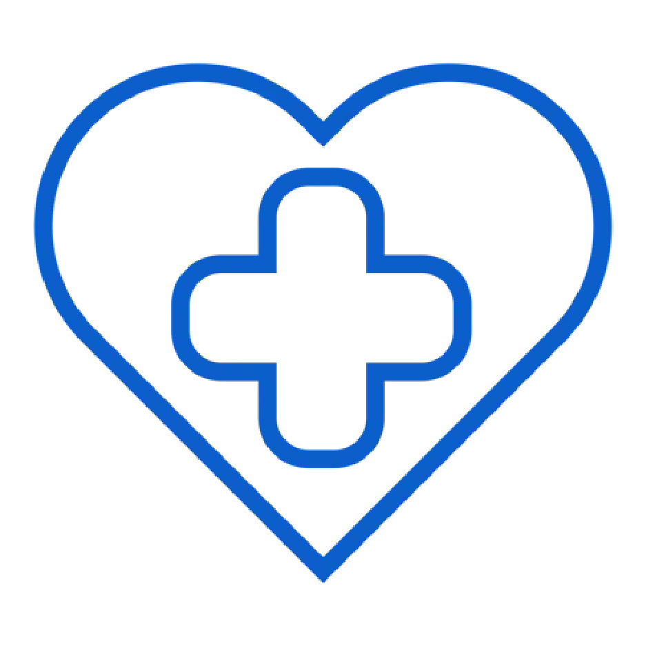 Icon: Heart with cross inside