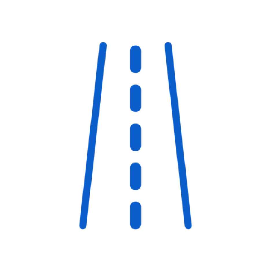 Icon: Two way road