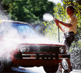 photo -kids washing car