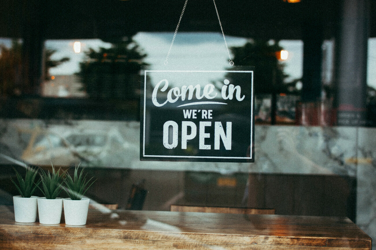 Come in we're open image